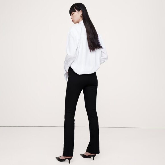 Banana Republic Split-Hem Skinny Everywhere Ponte Pant - Black - Picture 4 of 7